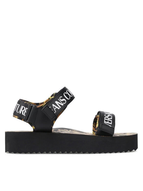 Versace Jeans Couture Γυναίκες Σανδάλια 72VA3SX4 Μαύρο 4 Versace Jeans Couture Γυναίκες Σανδάλια 72VA3SX4 Μαύρο - Image 2