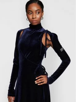 Versace Jeans Couture Γυναίκες Καθημερινά Φορέματα Φόρεμα καθημερινό 73HAO916 Σκούρο μπλε Regular Fit -Versace Jeans Couture Εκπτώσεις unnamed file 103