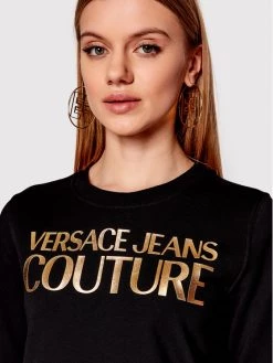 Versace Jeans Couture Γυναίκες Μπλούζες Μπλούζα Logo 72HAIT01 Μαύρο Regular Fit -Versace Jeans Couture Εκπτώσεις unnamed file 1073