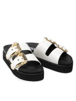 Versace Jeans Couture Γυναίκες Παντόφλες 72VA3SM1 Λευκό -Versace Jeans Couture Εκπτώσεις unnamed file 1151