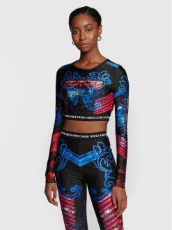 Versace Jeans Couture Γυναίκες Μπλουζάκια Μπλουζάκι 73HAH2A8 Σκούρο μπλε Slim Fit