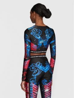 Versace Jeans Couture Γυναίκες Μπλουζάκια Μπλουζάκι 73HAH2A8 Σκούρο μπλε Slim Fit -Versace Jeans Couture Εκπτώσεις unnamed file 123