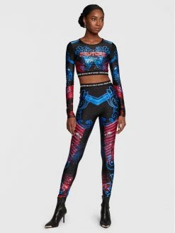 Versace Jeans Couture Γυναίκες Μπλουζάκια Μπλουζάκι 73HAH2A8 Σκούρο μπλε Slim Fit -Versace Jeans Couture Εκπτώσεις unnamed file 125