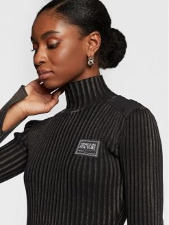 Versace Jeans Couture Γυναίκες Πλεκτά Φορέματα Φόρεμα υφασμάτινο 73HAOM11 Μαύρο Slim Fit -Versace Jeans Couture Εκπτώσεις unnamed file 135