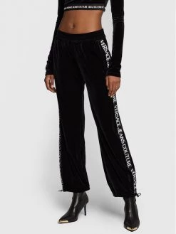 Versace Jeans Couture Γυναίκες Παντελόνια Φόρμας Παντελόνι φόρμας 73HAA321 Μαύρο Regular Fit