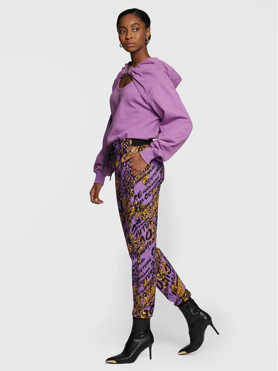 Versace Jeans Couture Γυναίκες Μπλούζες Χωρίς Φερμουάρ Μπλούζα Basic 73HAI312 Μωβ Relaxed Fit 4 Versace Jeans Couture Γυναίκες Μπλούζες Χωρίς Φερμουάρ Μπλούζα Basic 73HAI312 Μωβ Relaxed Fit - Image 2