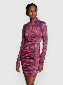 Versace Jeans Couture Γυναίκες Κοκτέιλ Φορέματα Φόρεμα κοκτέιλ 73HAO919 Μωβ Slim Fit