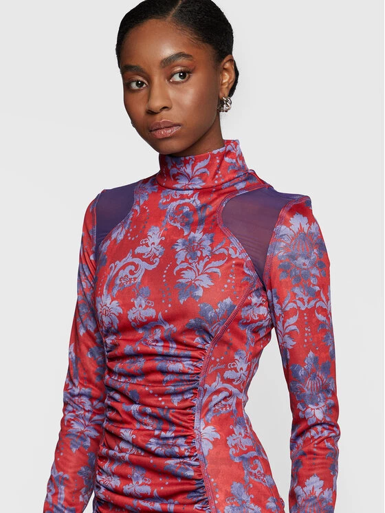 Versace Jeans Couture Γυναίκες Κοκτέιλ Φορέματα Φόρεμα κοκτέιλ 73HAO919 Μωβ Slim Fit 6 Versace Jeans Couture Γυναίκες Κοκτέιλ Φορέματα Φόρεμα κοκτέιλ 73HAO919 Μωβ Slim Fit - Image 4