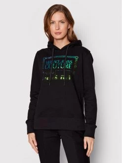 Versace Jeans Couture Γυναίκες Μπλούζες Μπλούζα 73HAIF06 Μαύρο Regular Fit