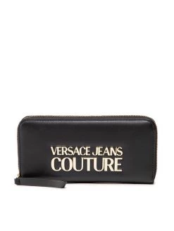 Versace Jeans Couture Γυναίκες Πορτοφόλια Μεγάλο Πορτοφόλι Ανδρικό 73VA5PL1 Μαύρο