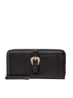 Versace Jeans Couture Γυναίκες Πορτοφόλια Μεγάλο Πορτοφόλι Γυναικείο 73VA5PF1 Μαύρο