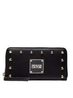 Versace Jeans Couture Γυναίκες Πορτοφόλια Μεγάλο Πορτοφόλι Γυναικείο 73VA5PE1 Μαύρο