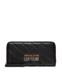 Versace Jeans Couture Γυναίκες Πορτοφόλια Μεγάλο Πορτοφόλι Γυναικείο 73VA5PA1 Μαύρο