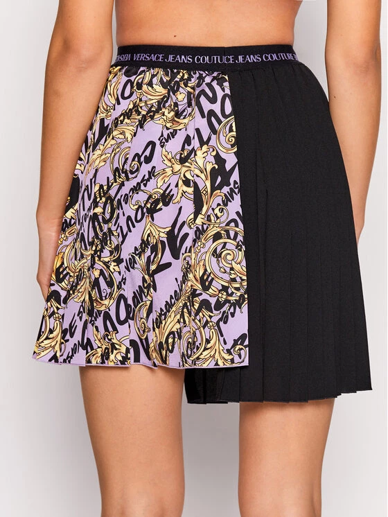 Versace Jeans Couture Γυναίκες Mini Πλισέ φούστα 73HAE8A1 Μαύρο Regular Fit 5 Versace Jeans Couture Γυναίκες Mini Πλισέ φούστα 73HAE8A1 Μαύρο Regular Fit - Image 3