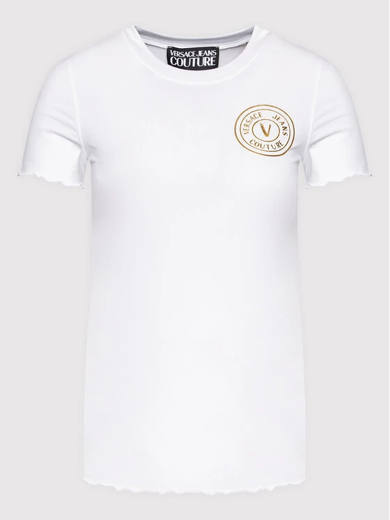 Versace Jeans Couture Γυναίκες T-shirts T-Shirt Vemblem 73HAHT06 Λευκό Slim Fit 7 Versace Jeans Couture Γυναίκες T-shirts T-Shirt Vemblem 73HAHT06 Λευκό Slim Fit - Image 5