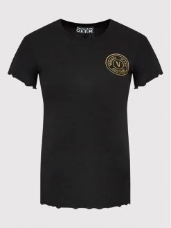 Versace Jeans Couture Γυναίκες T-shirts T-Shirt Vemblem 73HAHT06 Μαύρο Slim Fit -Versace Jeans Couture Εκπτώσεις unnamed file 2461
