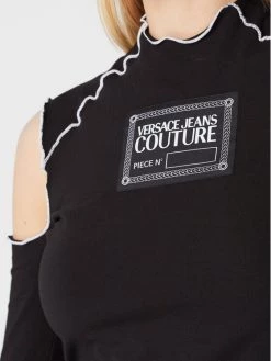 Versace Jeans Couture Γυναίκες Μπλουζάκια Μπλουζάκι 73HAHT04 Μαύρο Slim Fit -Versace Jeans Couture Εκπτώσεις unnamed file 2466