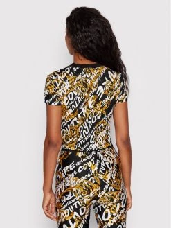 Versace Jeans Couture Γυναίκες T-shirts T-Shirt 73HAH602 Μαύρο Regular Fit -Versace Jeans Couture Εκπτώσεις unnamed file 2469