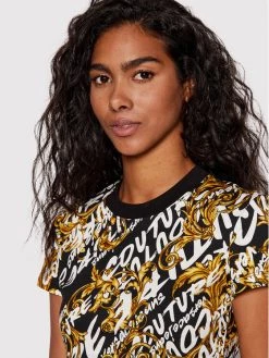 Versace Jeans Couture Γυναίκες T-shirts T-Shirt 73HAH602 Μαύρο Regular Fit -Versace Jeans Couture Εκπτώσεις unnamed file 2470