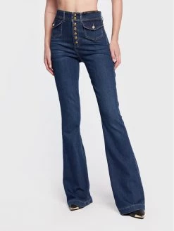 Versace Jeans Couture Γυναίκες Bootcut Τζιν 73HAB520 Σκούρο μπλε Skinny Fit