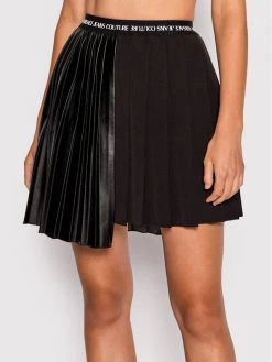 Versace Jeans Couture Γυναίκες Mini Πλισέ φούστα 73HAE8A1 Μαύρο Regular Fit