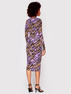 Versace Jeans Γυναίκες Καθημερινά Φορέματα Φόρεμα καθημερινό Brush 73HAO920 Μωβ Regular Fit -Versace Jeans Couture Εκπτώσεις unnamed file 249