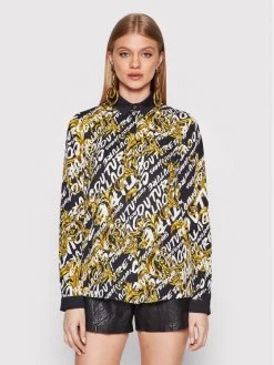 Versace Jeans Couture Γυναίκες Casual Πουκάμισα Πουκάμισο 73HAL2A1 Μαύρο Regular Fit