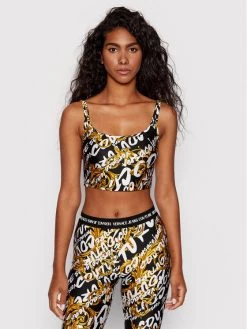 Versace Jeans Couture Γυναίκες Tops Τοπ Print Couture 73HAM615 Μαύρο Slim Fit