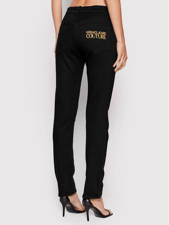 Versace Jeans Couture Γυναίκες Straight Leg Τζιν 73HAB594 Μαύρο Regular Fit 5 Versace Jeans Couture Γυναίκες Straight Leg Τζιν 73HAB594 Μαύρο Regular Fit - Image 3
