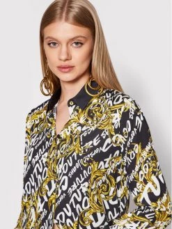 Versace Jeans Couture Γυναίκες Casual Πουκάμισα Πουκάμισο 73HAL2A1 Μαύρο Regular Fit -Versace Jeans Couture Εκπτώσεις unnamed file 253