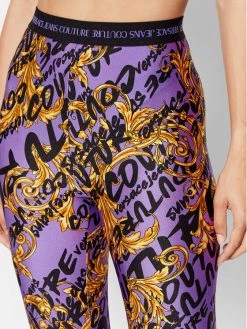 Versace Jeans Couture Γυναίκες Κολάν 73HAC101 Μωβ Slim Fit -Versace Jeans Couture Εκπτώσεις unnamed file 2536