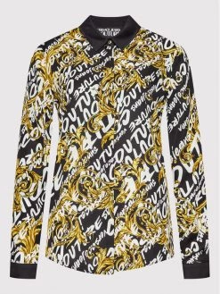 Versace Jeans Couture Γυναίκες Casual Πουκάμισα Πουκάμισο 73HAL2A1 Μαύρο Regular Fit -Versace Jeans Couture Εκπτώσεις unnamed file 254