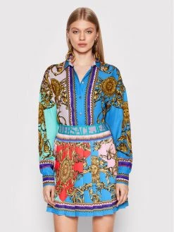 Versace Jeans Couture Γυναίκες Casual Πουκάμισα Πουκάμισο Garland 72HAL2A1 Έγχρωμο Regular Fit
