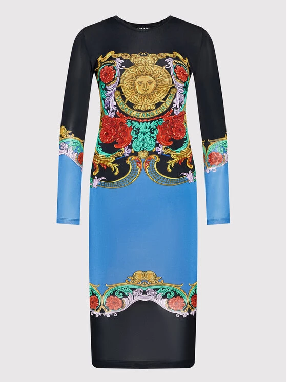 Versace Jeans Couture Γυναίκες Καθημερινά Φορέματα Φόρεμα καθημερινό Garland Sun 72HAO9A8 Έγχρωμο Slim Fit 7 Versace Jeans Couture Γυναίκες Καθημερινά Φορέματα Φόρεμα καθημερινό Garland Sun 72HAO9A8 Έγχρωμο Slim Fit - Image 5