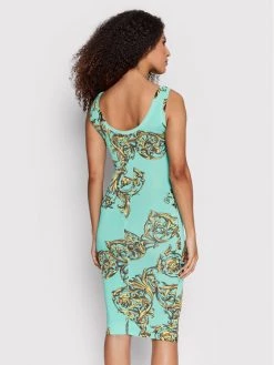 Versace Jeans Couture Γυναίκες Καθημερινά Φορέματα Φόρεμα καθημερινό Garland 72HAO946 Πράσινο Slim Fit -Versace Jeans Couture Εκπτώσεις unnamed file 2643