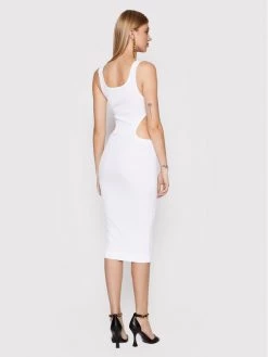 Versace Jeans Couture Γυναίκες Καθημερινά Φορέματα Φόρεμα καθημερινό Baroque 72HAO943 Λευκό Slim Fit -Versace Jeans Couture Εκπτώσεις unnamed file 2653