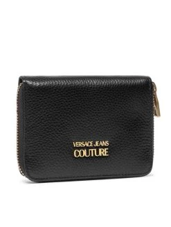 Versace Jeans Couture Γυναίκες Πορτοφόλια Μεγάλο Πορτοφόλι Γυναικείο 72YA5PA7 Μαύρο