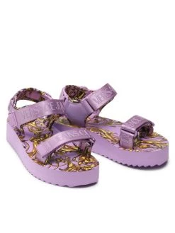Versace Jeans Couture Γυναίκες Σανδάλια 72VA3SX4 Μωβ -Versace Jeans Couture Εκπτώσεις unnamed file 2846