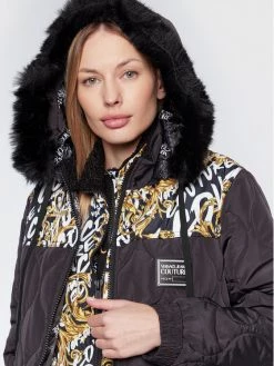 Versace Jeans Couture Γυναίκες Πουπουλένια Μπουφάν Μπουφάν πουπουλένιο Printed Logo 73HAT411 Μαύρο Relaxed Fit -Versace Jeans Couture Εκπτώσεις unnamed file 30