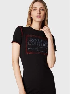 Versace Jeans Couture Γυναίκες Καθημερινά Φορέματα Φόρεμα καθημερινό Piece 73HAOT12 Μαύρο Slim Fit -Versace Jeans Couture Εκπτώσεις unnamed file 303