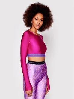 Versace Jeans Couture Γυναίκες Μπλουζάκια Μπλουζάκι 73HAH218 Ροζ Slim Fit