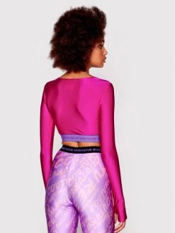 Versace Jeans Couture Γυναίκες Μπλουζάκια Μπλουζάκι 73HAH218 Ροζ Slim Fit -Versace Jeans Couture Εκπτώσεις unnamed file 332