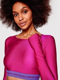 Versace Jeans Couture Γυναίκες Μπλουζάκια Μπλουζάκι 73HAH218 Ροζ Slim Fit -Versace Jeans Couture Εκπτώσεις unnamed file 333