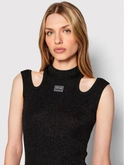 Versace Jeans Couture Γυναίκες Μπλουζάκια Μπλουζάκι 73HAM606 Μαύρο Regular Fit -Versace Jeans Couture Εκπτώσεις unnamed file 339