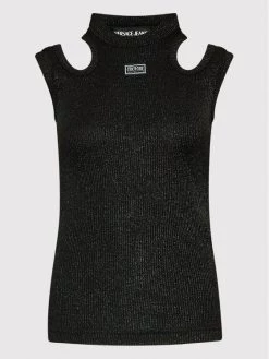 Versace Jeans Couture Γυναίκες Μπλουζάκια Μπλουζάκι 73HAM606 Μαύρο Regular Fit -Versace Jeans Couture Εκπτώσεις unnamed file 340