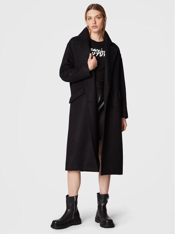 Versace Jeans Couture Γυναίκες T-shirts T-Shirt Logo Brush 73HAHT15 Μαύρο Regular Fit 4 Versace Jeans Couture Γυναίκες T-shirts T-Shirt Logo Brush 73HAHT15 Μαύρο Regular Fit - Image 2