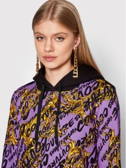 Versace Jeans Couture Γυναίκες Μπλούζες Μπλούζα 73HAI3A8 Μωβ Regular Fit -Versace Jeans Couture Εκπτώσεις unnamed file 348