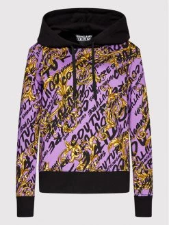 Versace Jeans Couture Γυναίκες Μπλούζες Μπλούζα 73HAI3A8 Μωβ Regular Fit -Versace Jeans Couture Εκπτώσεις unnamed file 349