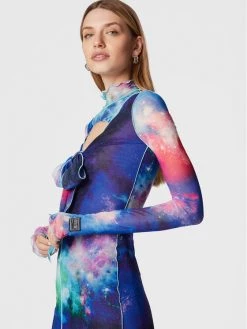 Versace Jeans Couture Γυναίκες Καθημερινά Φορέματα Φόρεμα καθημερινό Tulle 73HAO903 Μωβ Slim Fit -Versace Jeans Couture Εκπτώσεις unnamed file 358