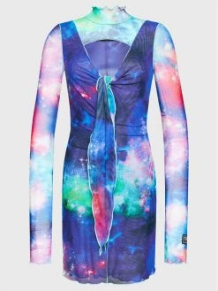 Versace Jeans Couture Γυναίκες Καθημερινά Φορέματα Φόρεμα καθημερινό Tulle 73HAO903 Μωβ Slim Fit -Versace Jeans Couture Εκπτώσεις unnamed file 359